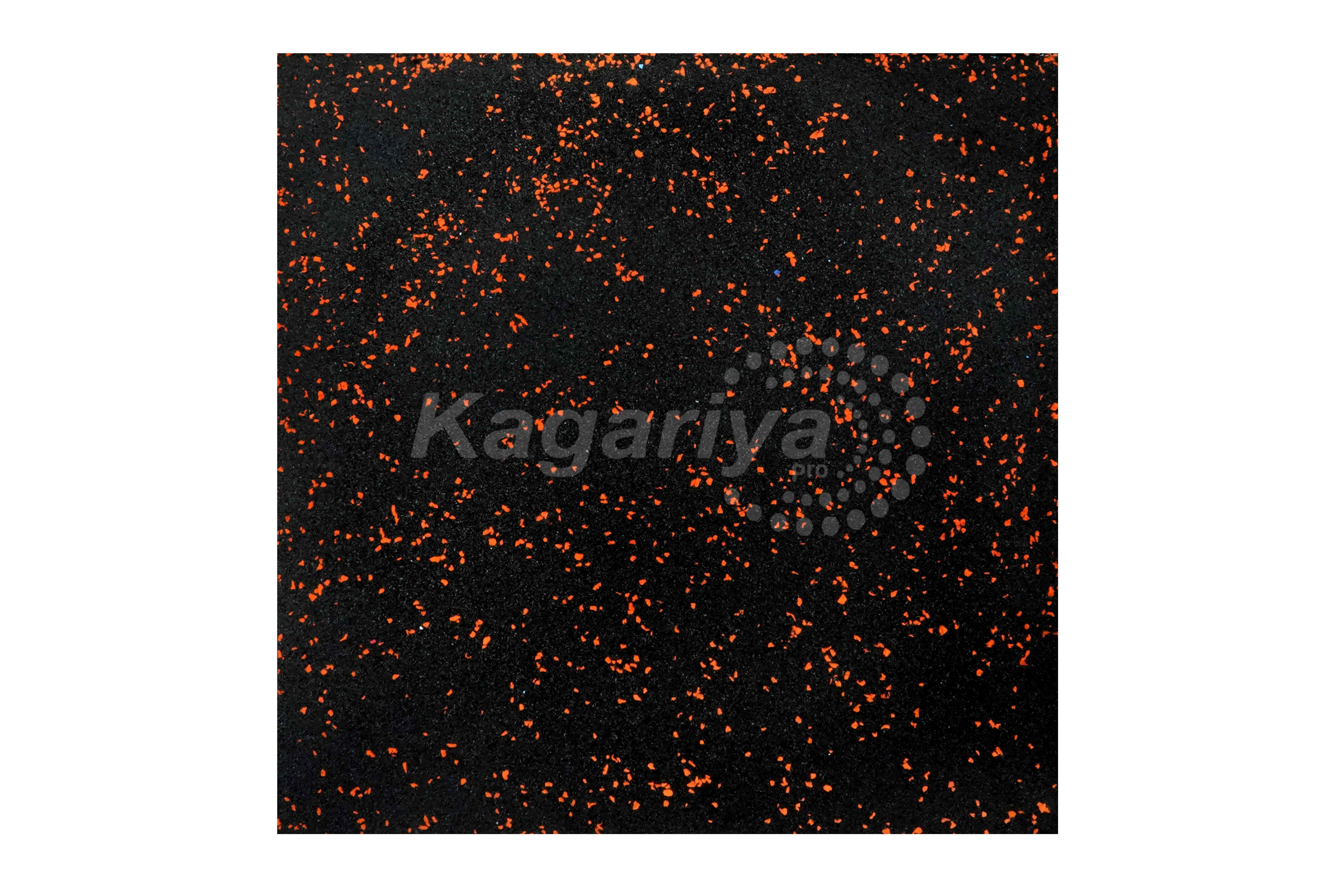 Orange laminated EPDM V groove tile design