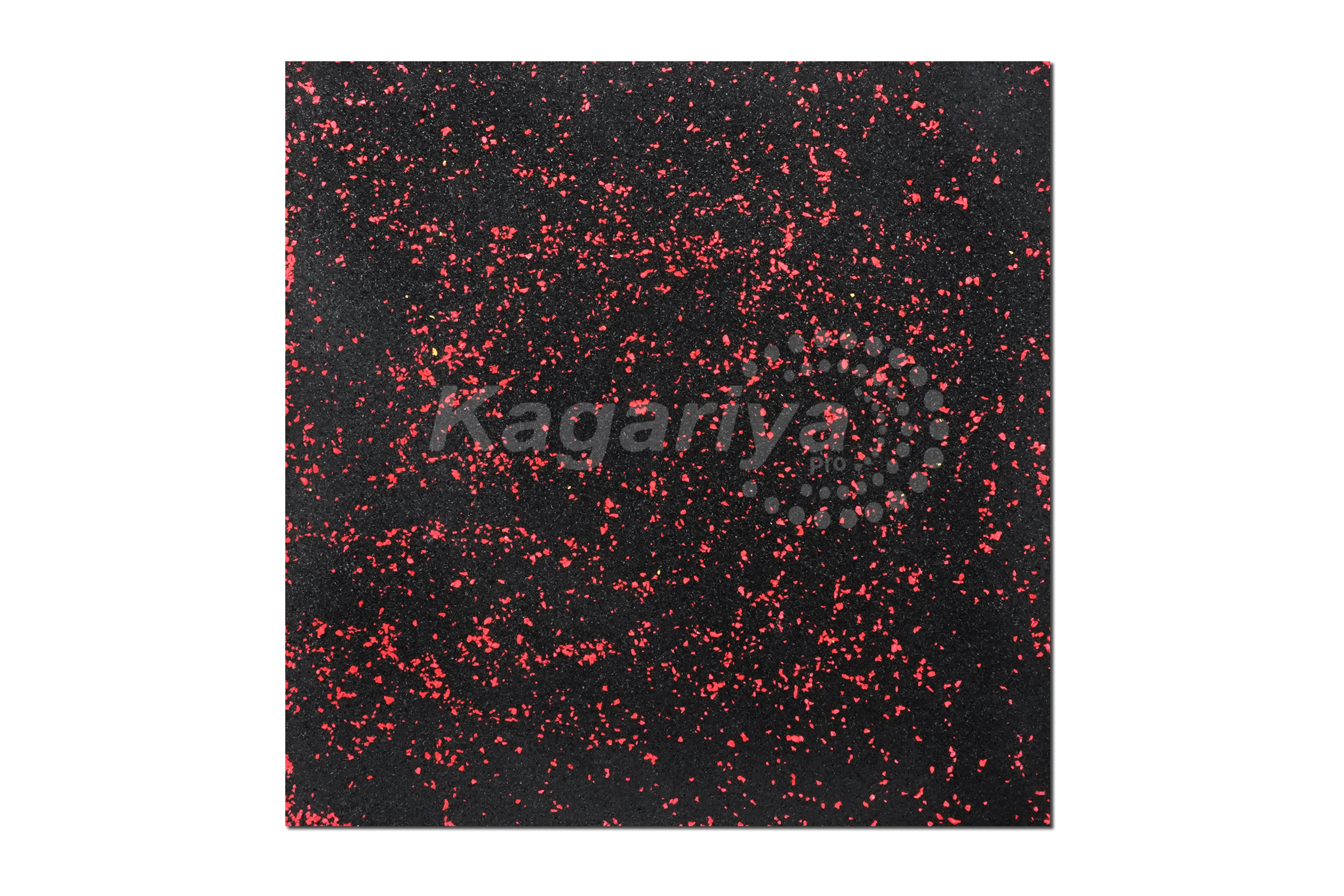 Red laminated EPDM V groove rubber tile