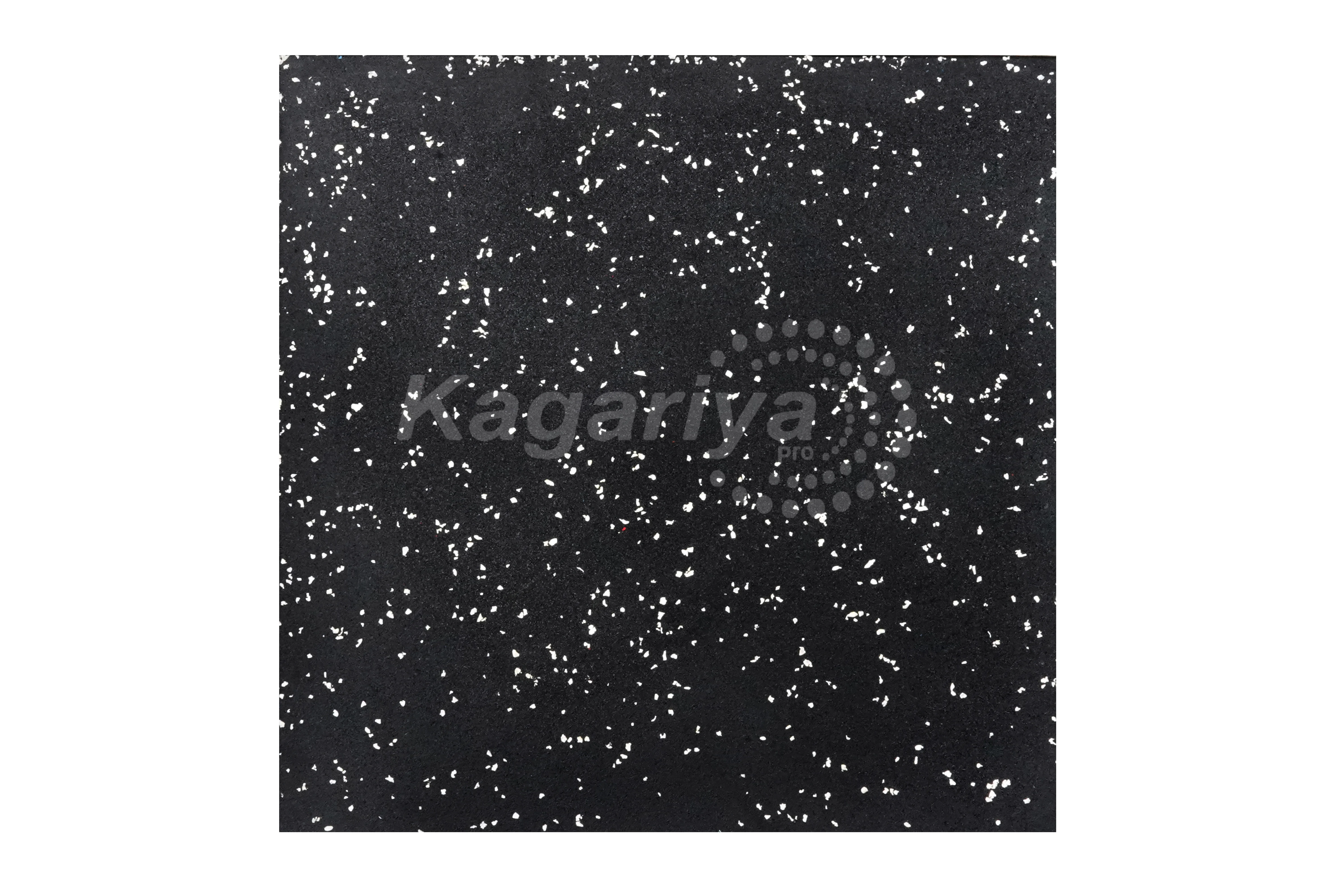 White laminated EPDM rubber tile finish