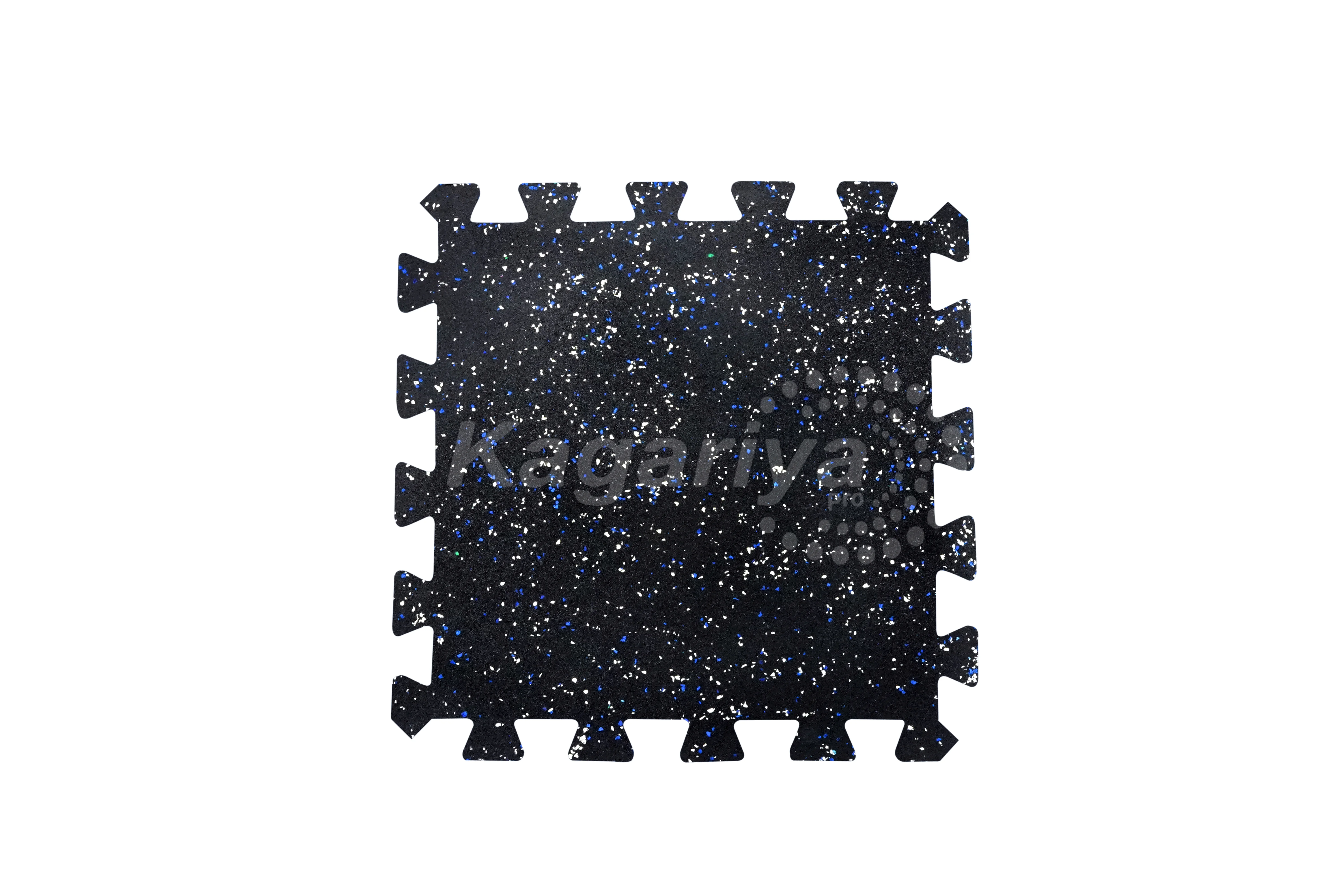 Premium EPDM Interlocking Tile white blue pattern