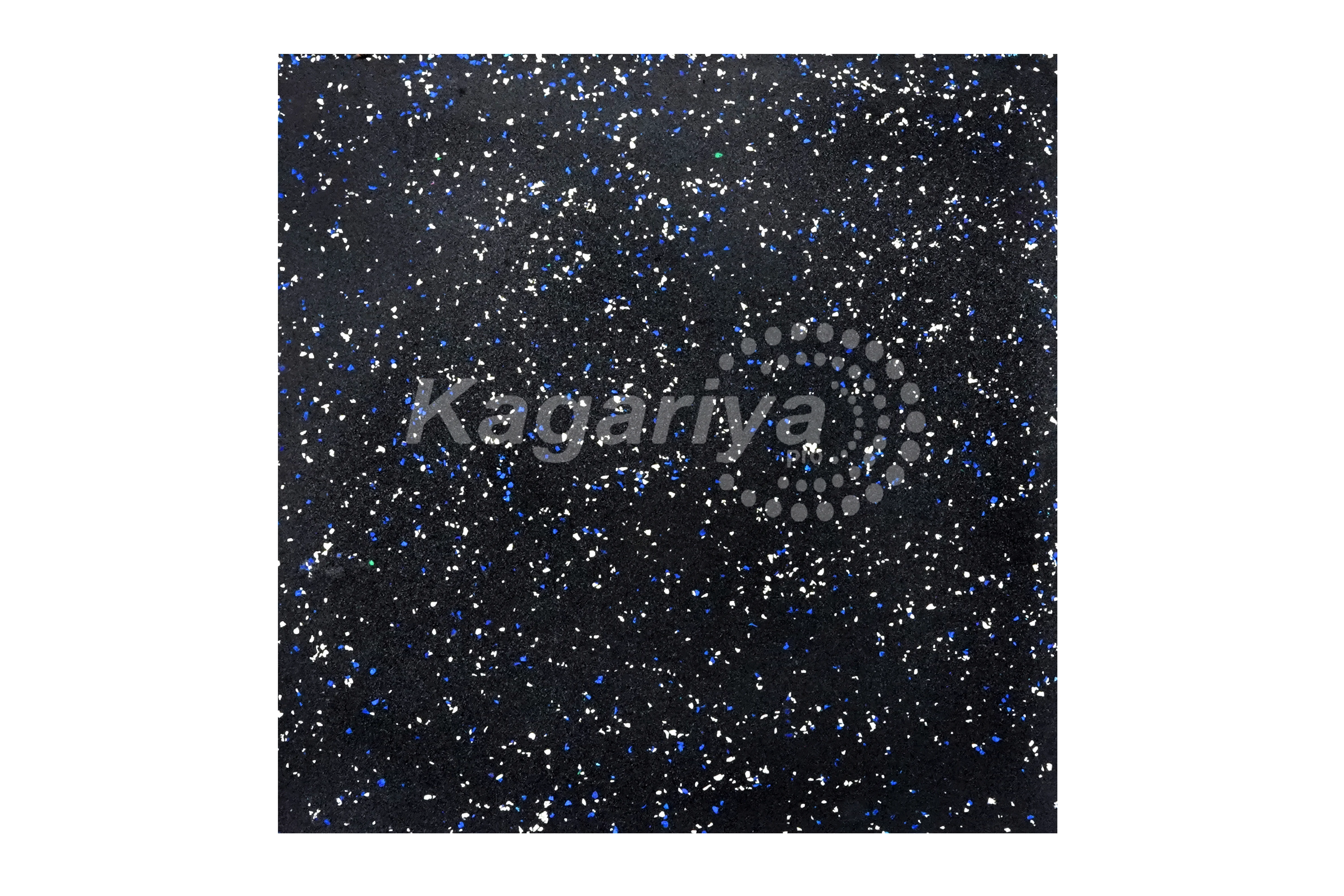 Premium EPDM Rubber Tile white blue pattern